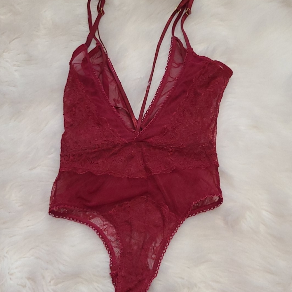 ⭕️5/$25⭕️ New! Fashion Nova Lace Mesh Teddy Bodysuit - Picture 10 of 14